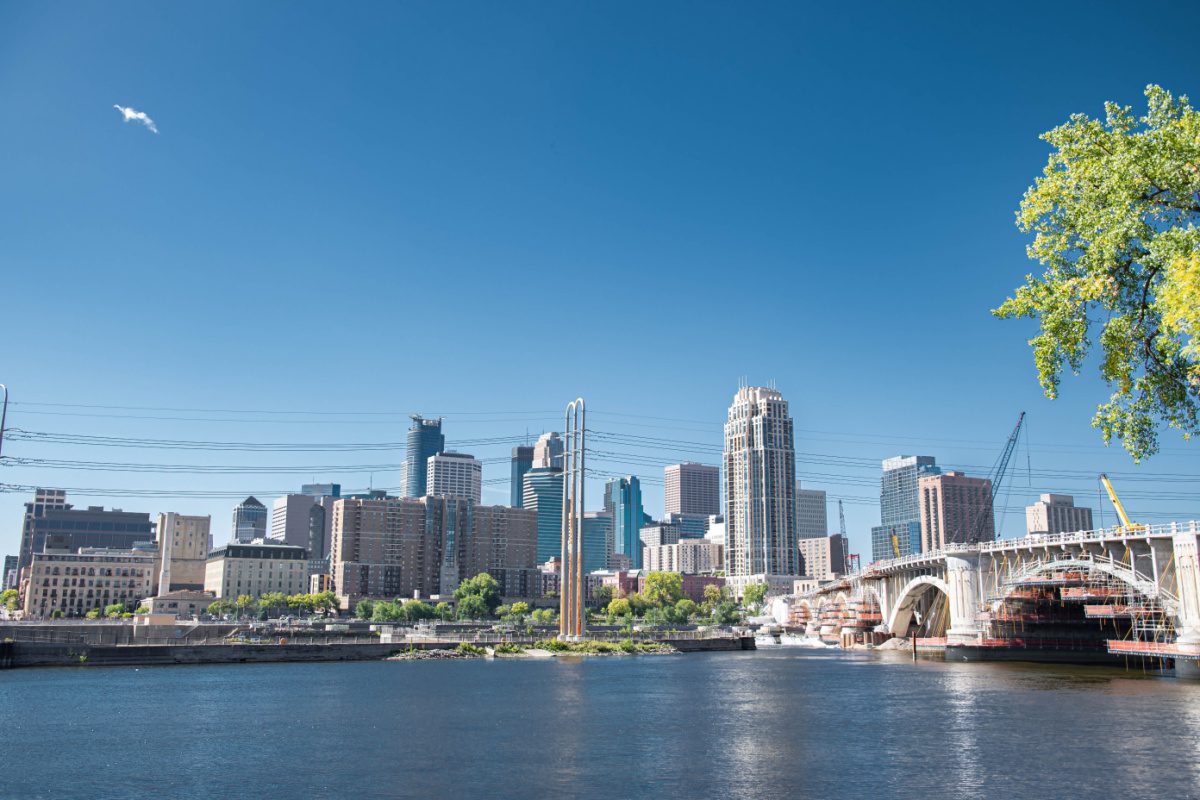 gorgeous view of Minneapolis, one of the best places to live in Minnesota