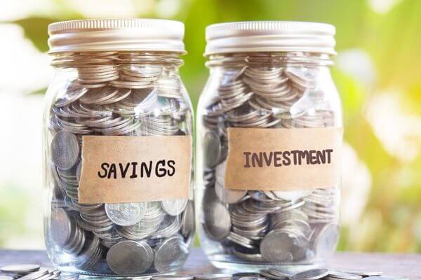 Picture of savings and investment jars