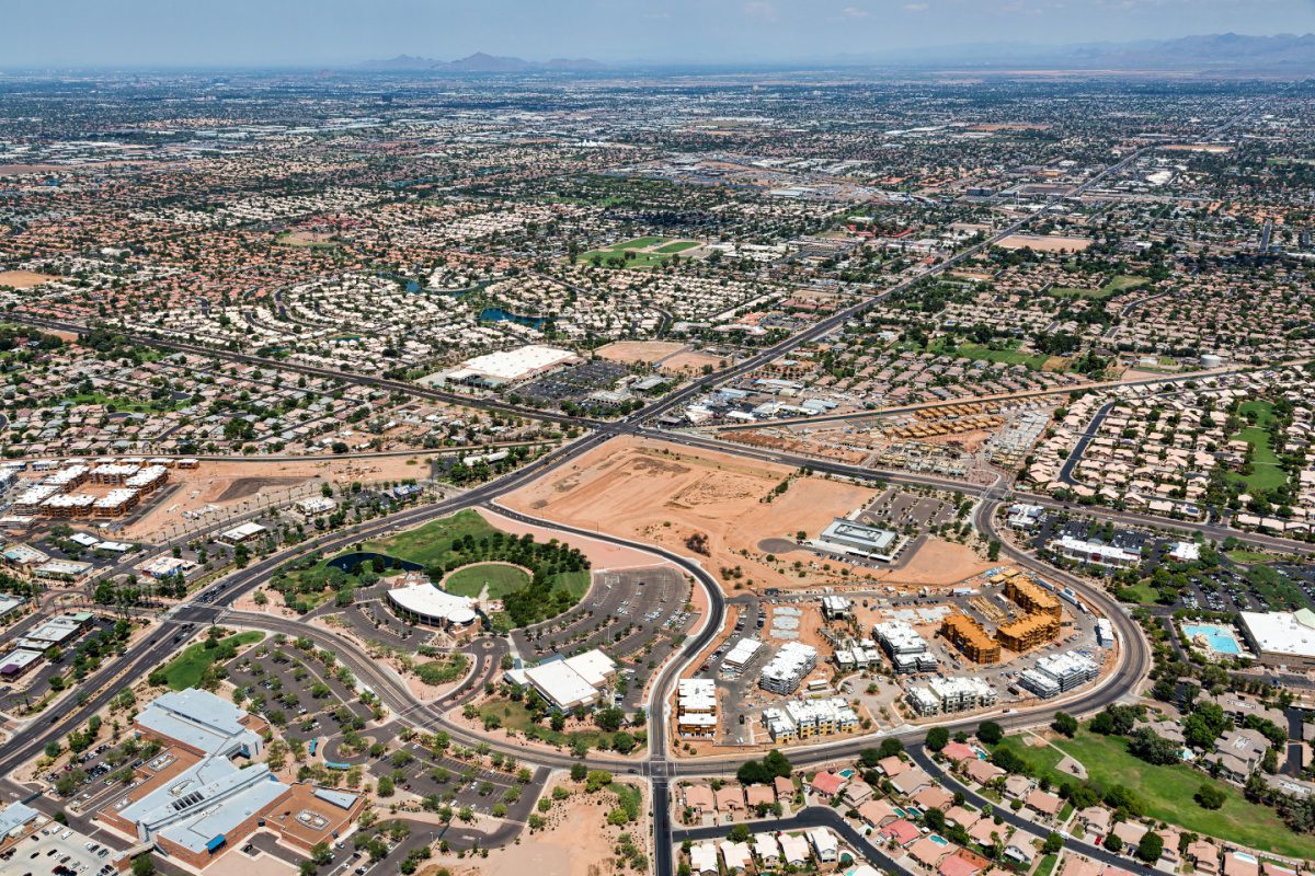 View of Gilbert from the sky, what a gorgeous suburb of Phoenix