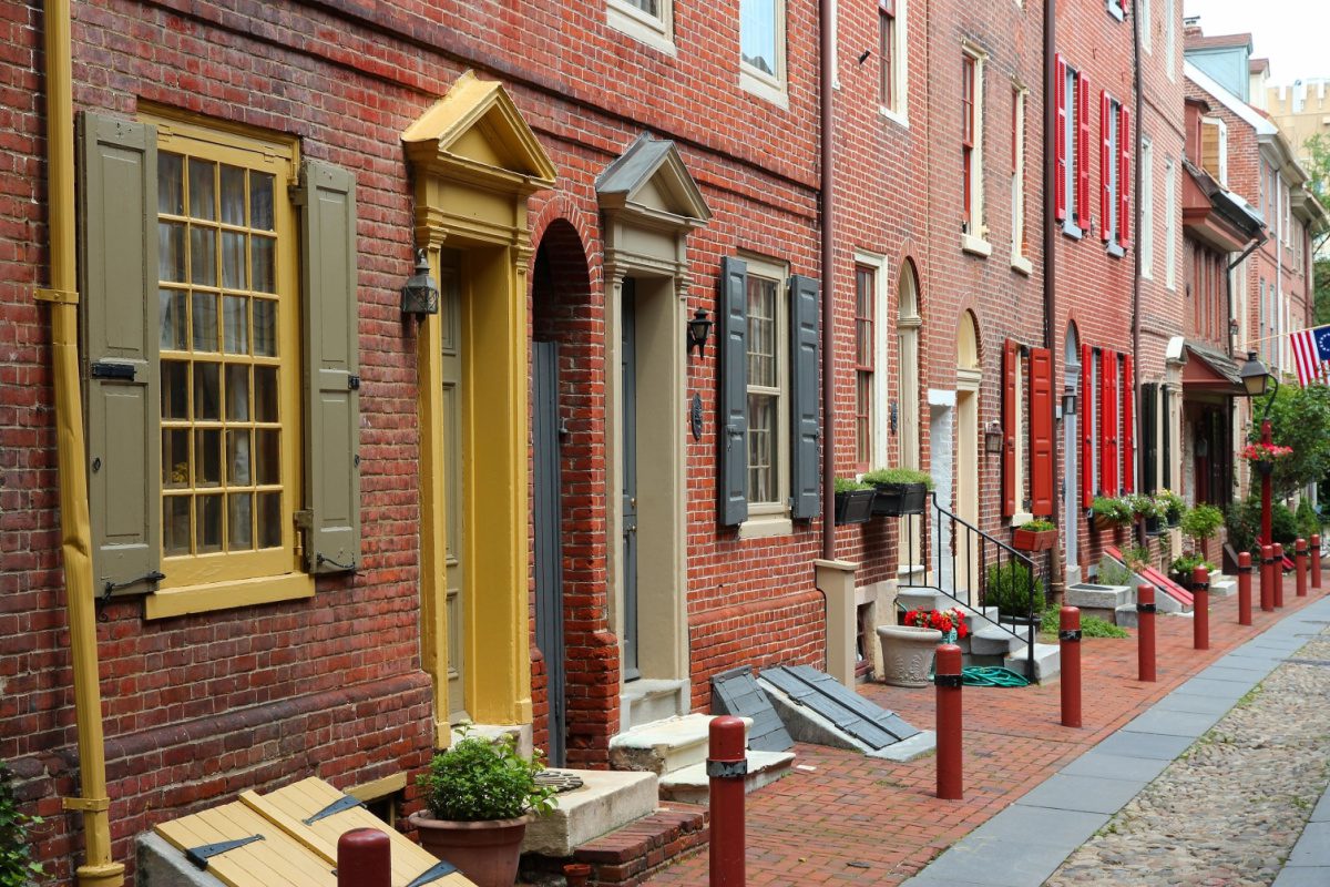 Historic townhomes near Narberth, a great Philadelphia suburb
