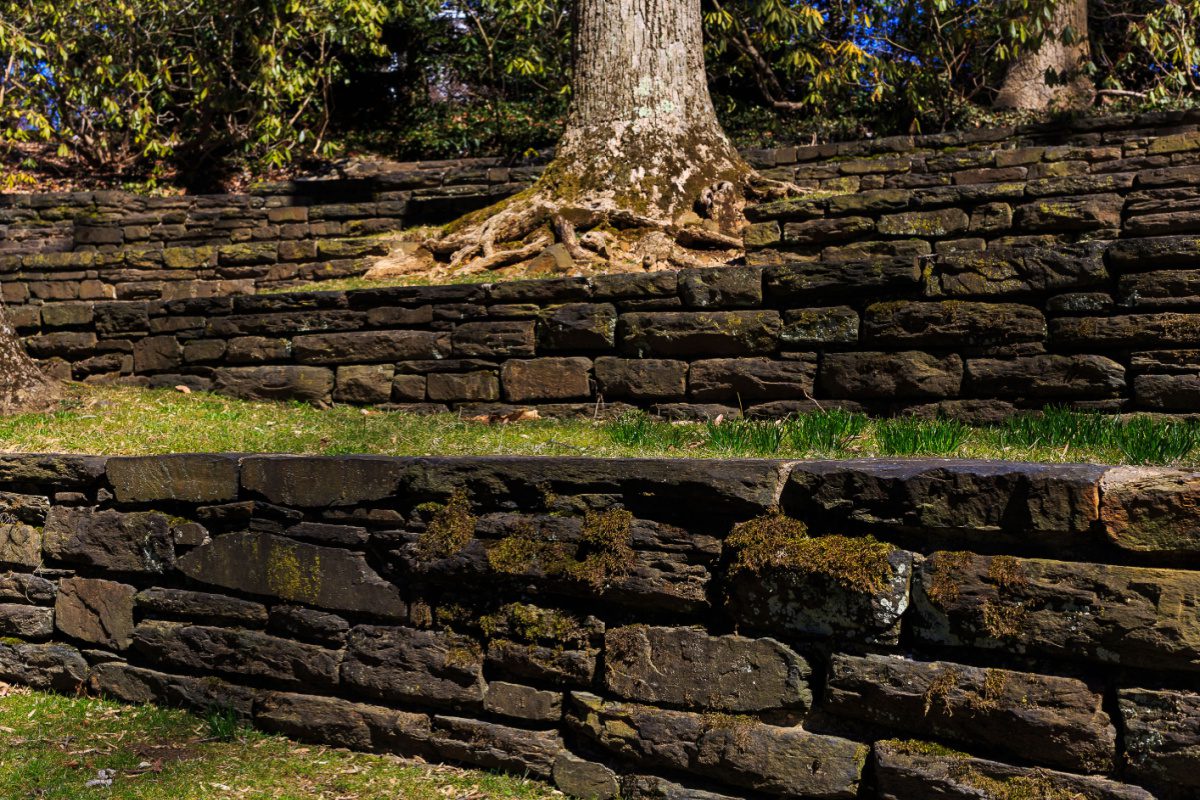 Artisan stonework in Swarthmore, one of the best suburbs of Philadelphia