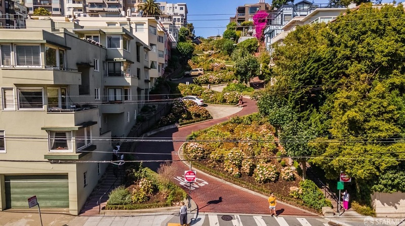Lombard Street in San Francisco, Calif. 