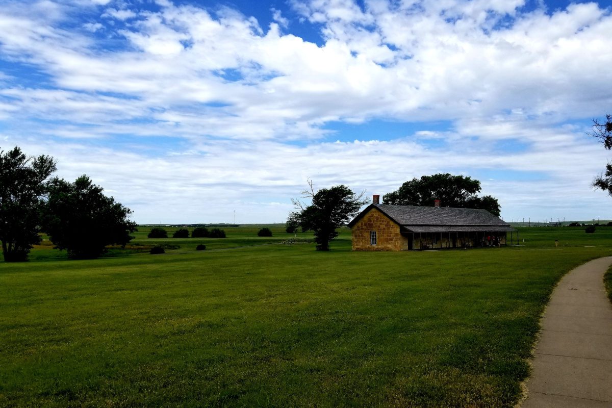 A barn in Hays, KS, one of the most peaceful places to live in the state