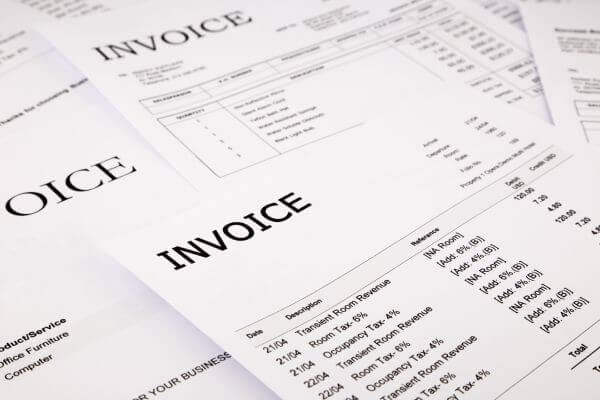 The picture of  invoice sample template, in a various number of forms.