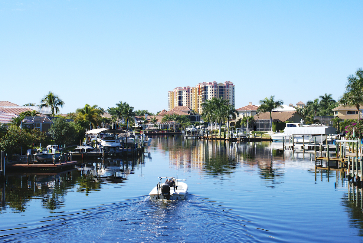 Waterfront living in Cape Coral, Fl, a surprisingly low cost place to have waterfront property in Florida